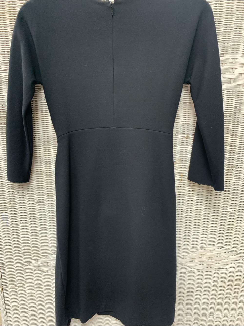 Armani Collezioni Navy-Black Midi Dress with Twist Ring Detail - Picture 5 of 6